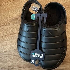 RUGGED SHARK BlackMolded Clog size MENS 9&10 Lightweight NEW-Memory Foam/lined